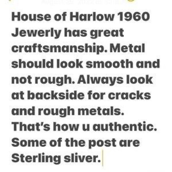 House of Harlow 1960 Silver Hoop Earrings Created by Nicole Richie - Picture 3 of 5